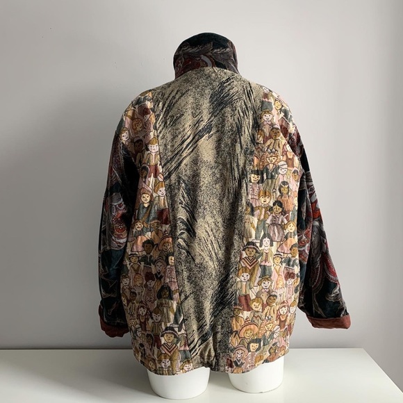 Vintage Village Factory Velour Coat. - Picture 7 of 10